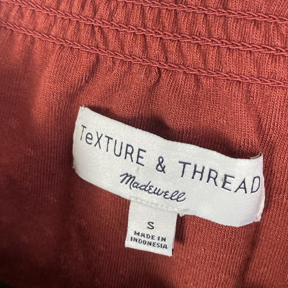 Texture And Thread Madewell Orange Texture Top View 4